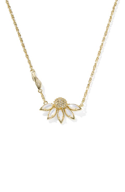 Anya Pavé Flower Pendant