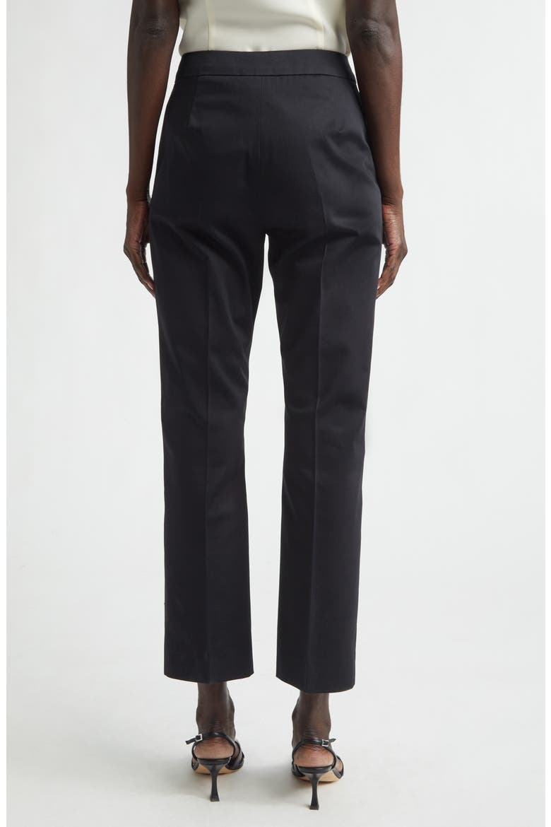 Okra Crop Straight Leg Pants, Alternate, color, BLACK