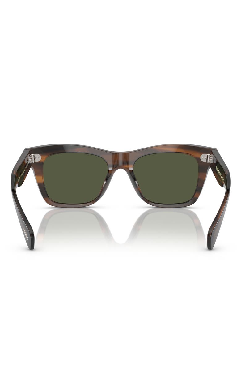Oliver Peoples Ms. Oliver 51mm Square Sunglasses, Alternate, color, Tortoise