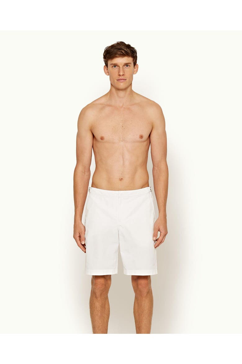 Dane Longest-Length Swim Shorts, Main, color, White