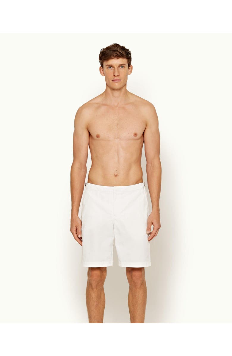 Orlebar Brown Dane Longest-Length Swim Shorts, Alternate, color, White