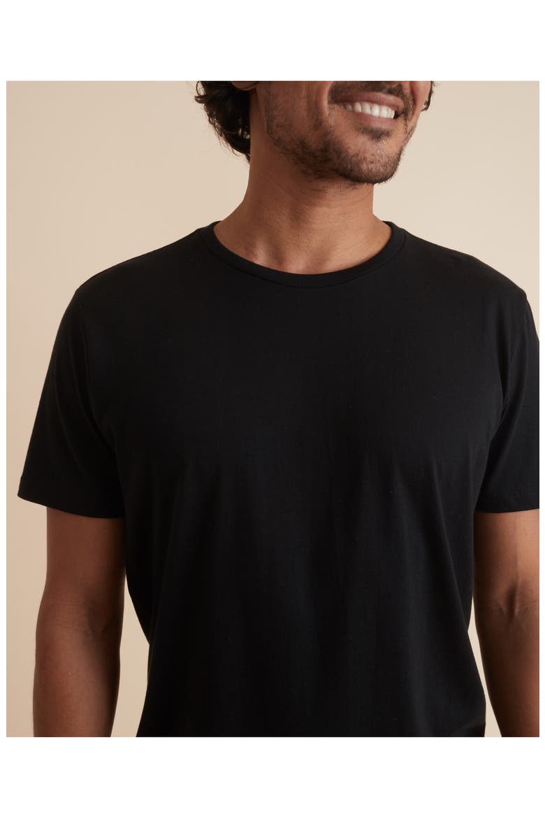 Signature Crewneck T-Shirt, Alternate, color, BLACK