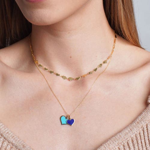 The Lovery Fine Jewelry Lapis Heart Charm In Blue