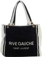 Saint Laurent Rive Gauche Noe Terrycloth Towel Tote