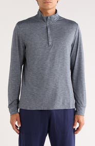 Z by Zella Fore Stripe Quarter Zip Pullover