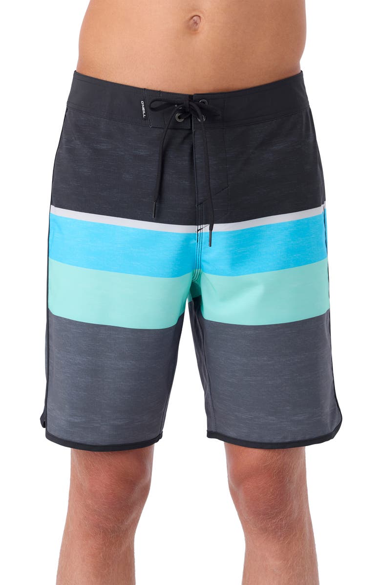 O'Neill Lennox Scallop Stripe Board Shorts, Main, color,