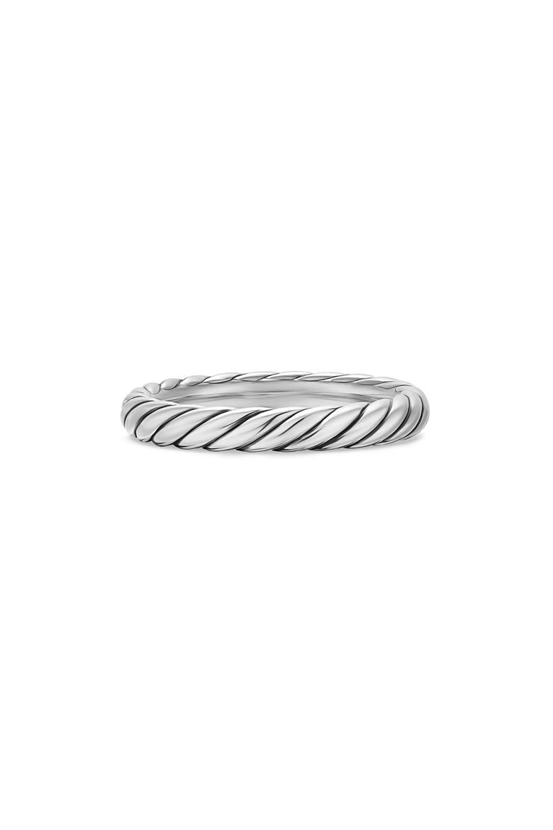 Cable Band Ring in Sterling Silver, Main, color, STERLING SILVER
