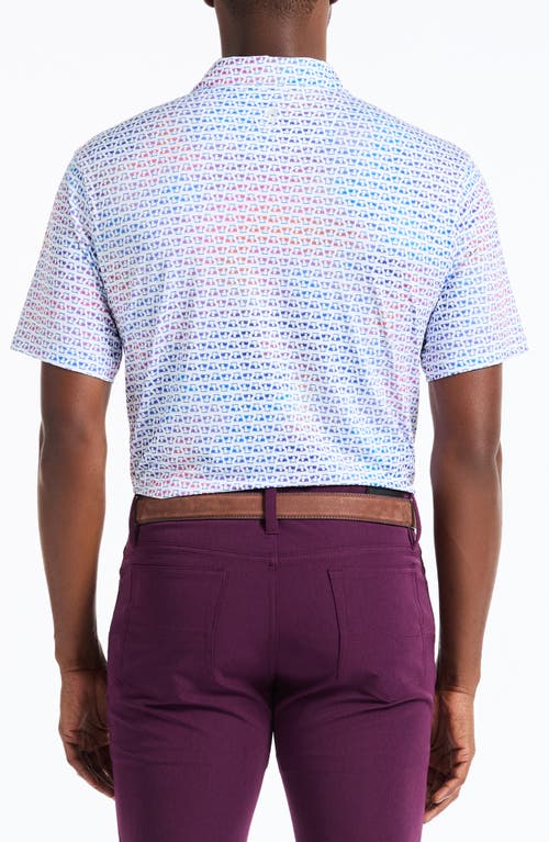 Robert Graham Cart Cruisn' Short Sleeve Performance Polo In White