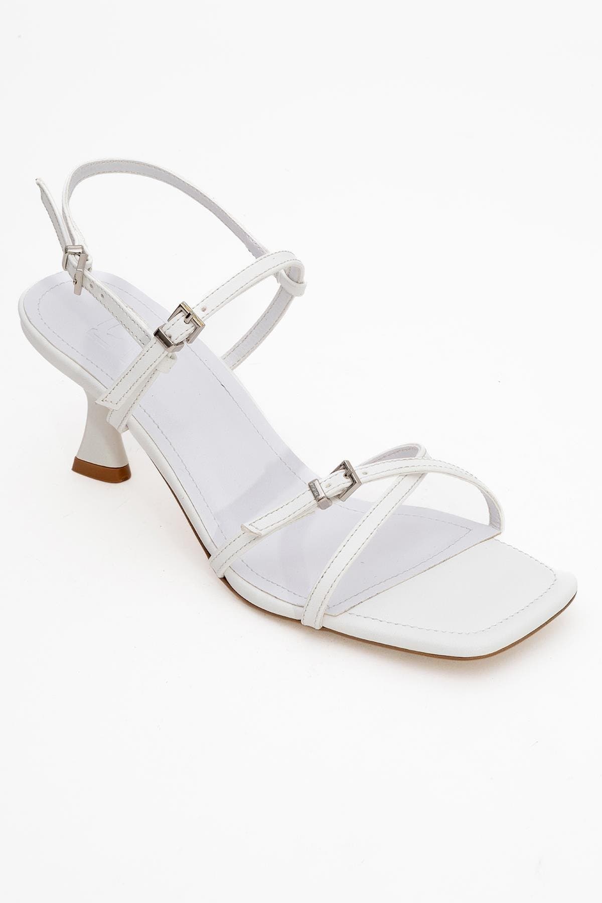 Prologue Shoes Nebel Strappy Stiletto Sandal, Alternate, color, White
