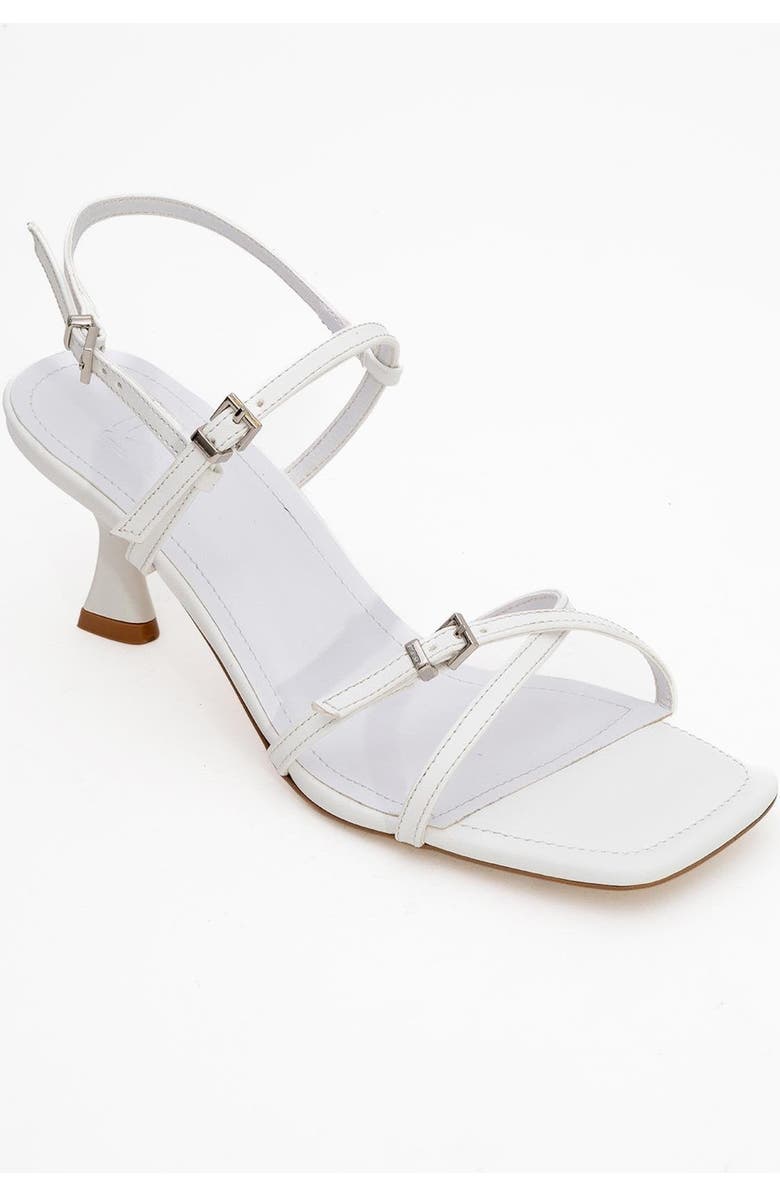 Prologue Shoes Nebel Strappy Stiletto Sandal, Alternate, color, White