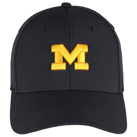 Men's Ahead  Graphite Michigan Wolverines Stratus AeroSphere Adjustable Hat