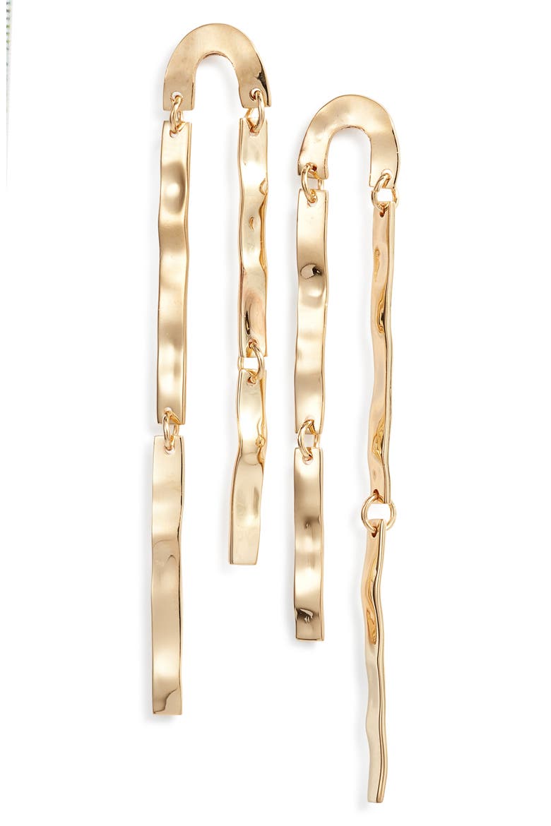 Maji Drop Earrings, Main, color, GOLD