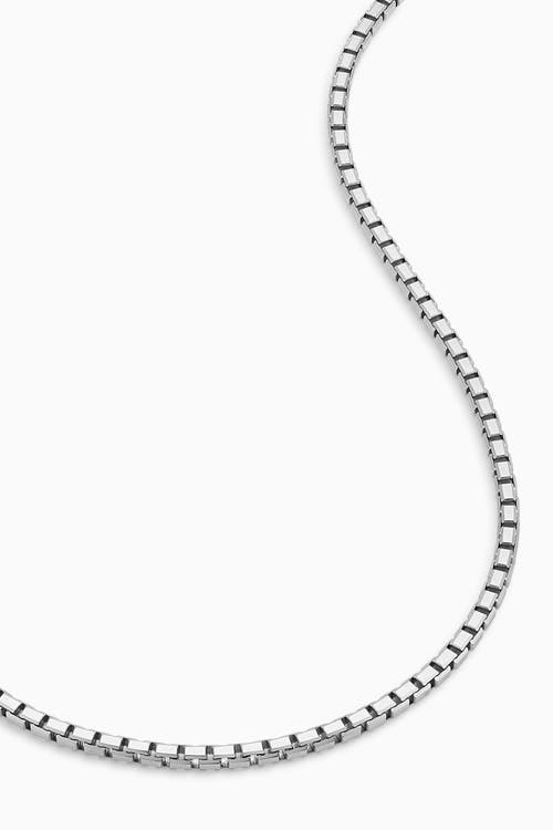 Oradina The Edge Box Link Chain In Silver