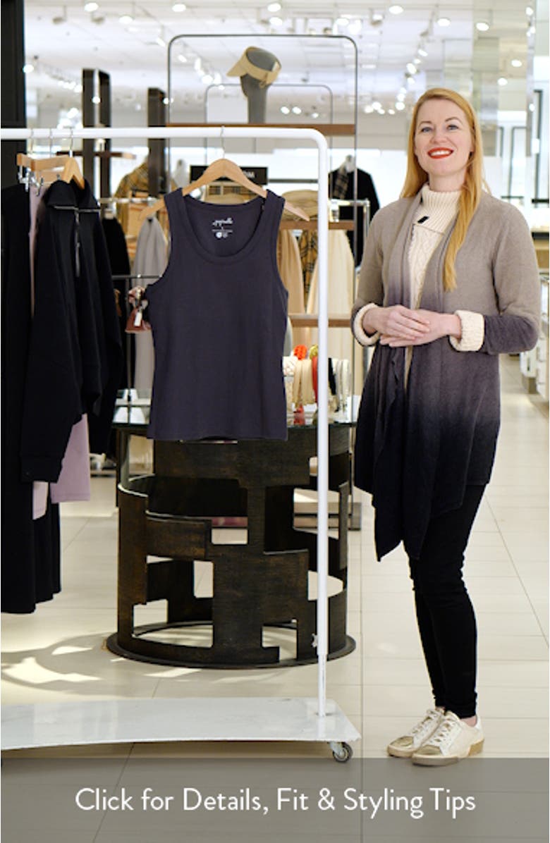 Milla Shelf Bra Cotton Rib Tank, sales video thumbnail