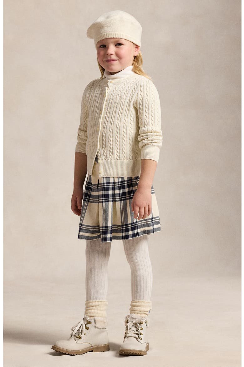 Kids' Mini Cable Stitch Sweater, Alternate, color, CREAM