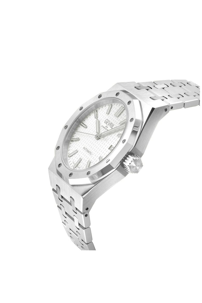 Gotham Automatic Bracelet Watch, 41mm, Alternate, color, SILVER