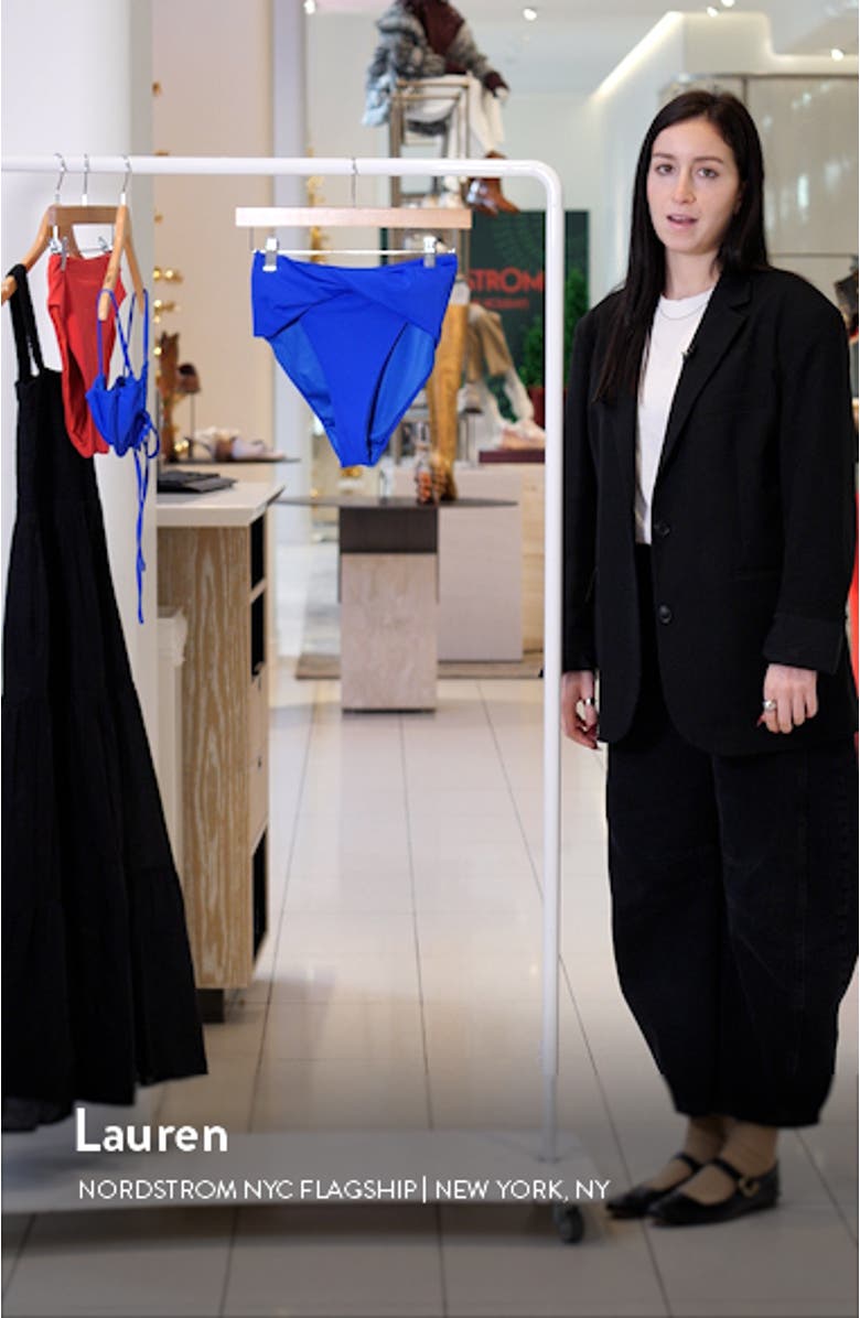 Lily Twist Front High Waist Bikini Bottoms, sales video thumbnail