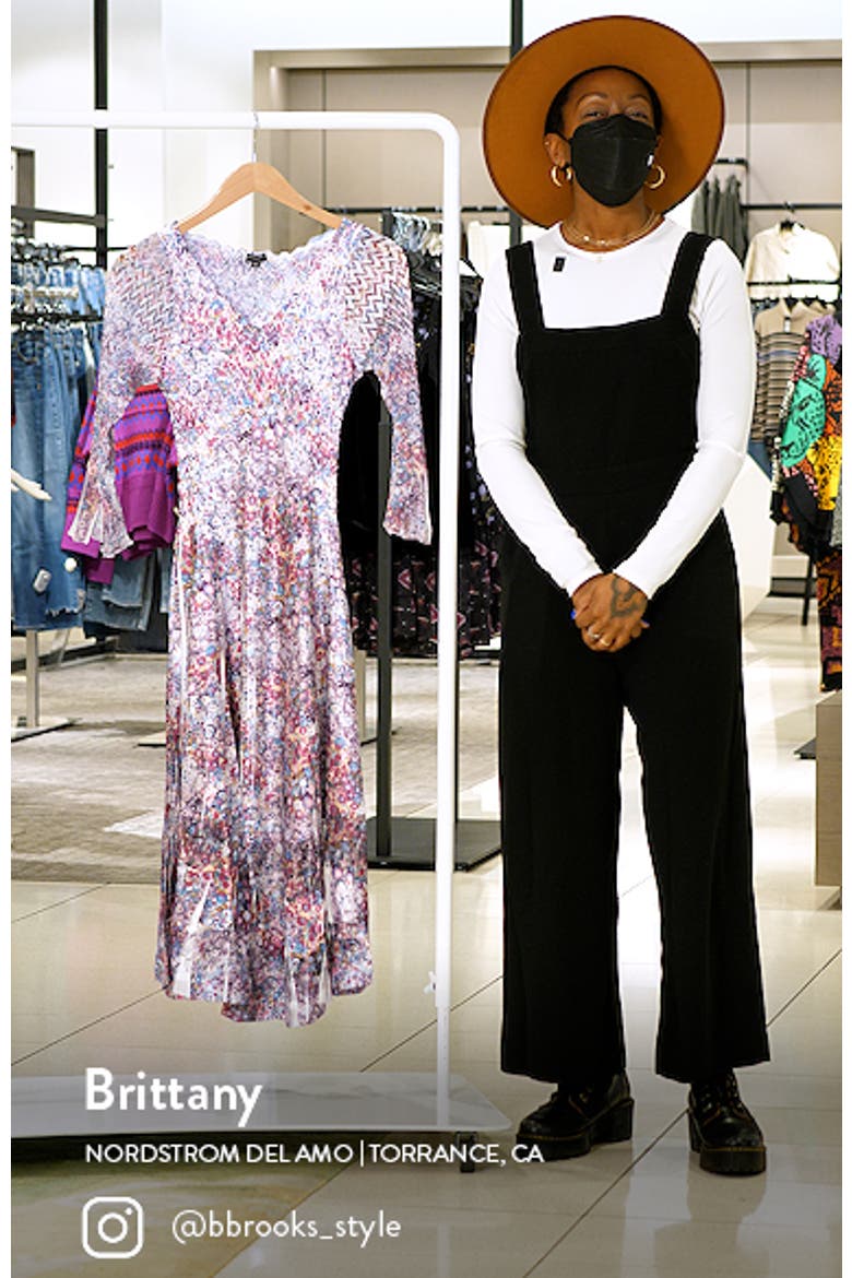 Chiffon & Charmeuse Midi Dress video