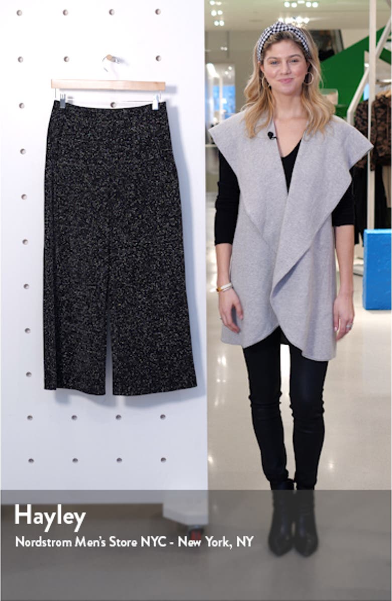 Metallic Wide Leg Ponte Trousers, sales video thumbnail