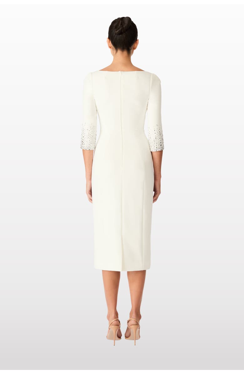 Jenny Packham Rosebud Midi Dress, Alternate, color, Vanilla
