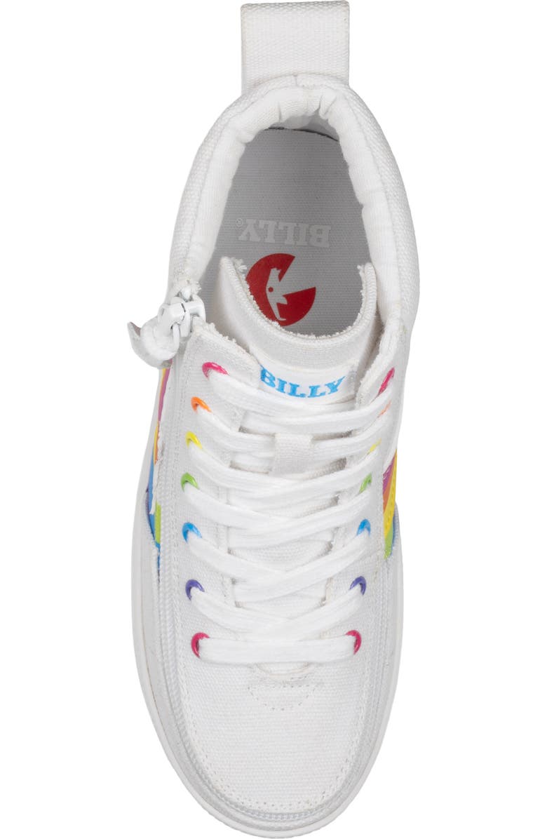 BILLY Footwear Kids' High Top Sneaker, Alternate, color, Wavy Rainbow