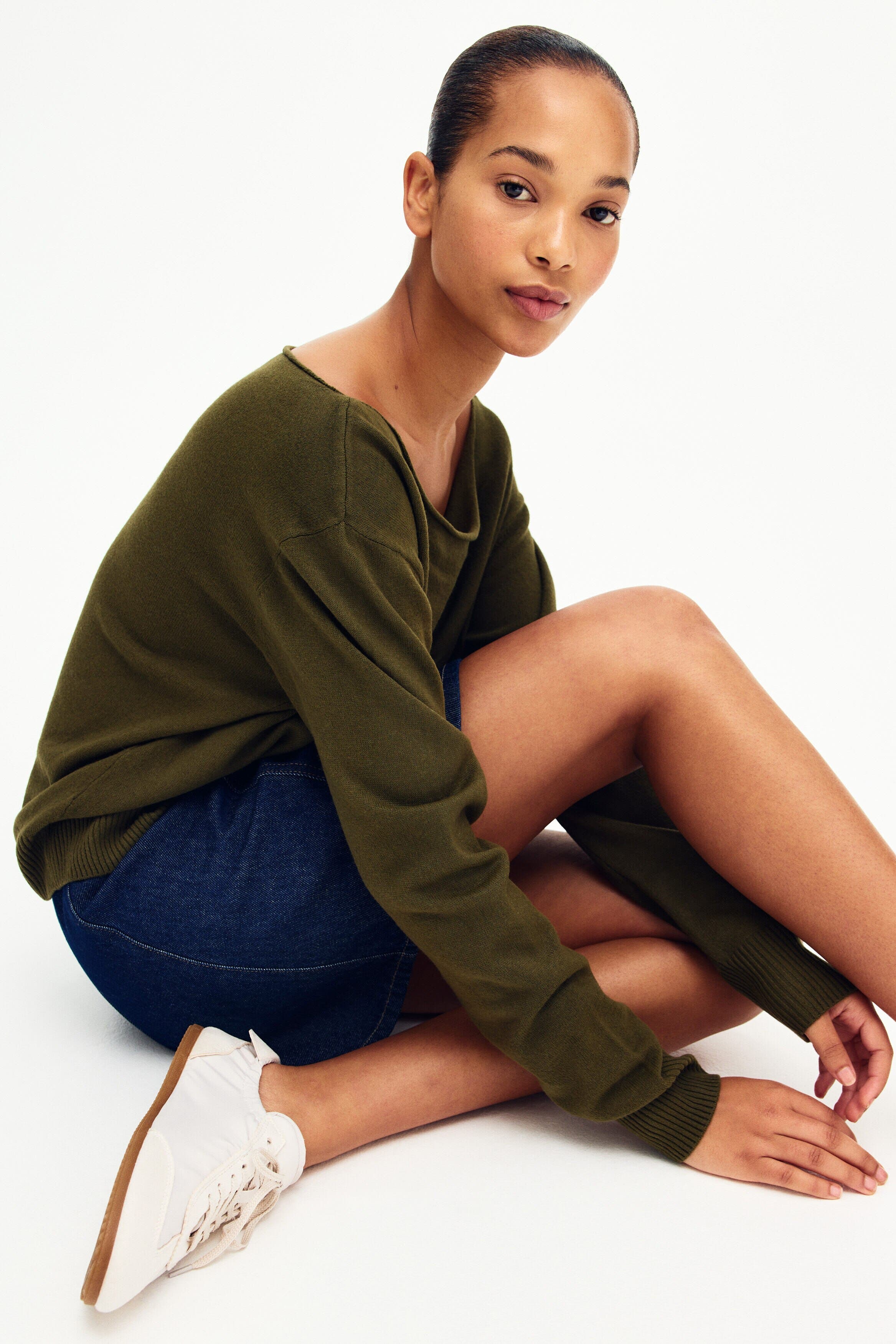 selected Olive green