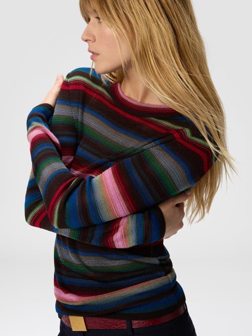 Missoni Striped Crew Neck Sweater In Multi