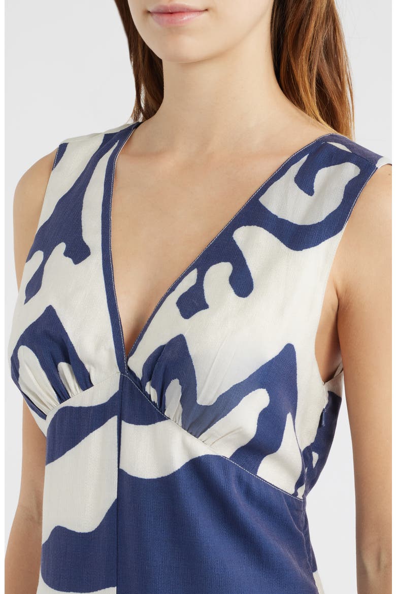 Penny Open Back Midi Dress, Alternate, color, NAVY