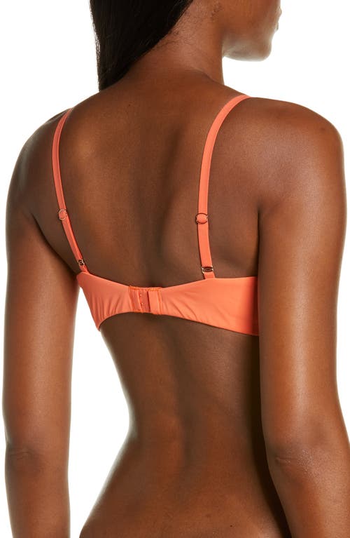 Skarlett Blue Minx Underwire Balconette Bra In Summer Coral/jubilee