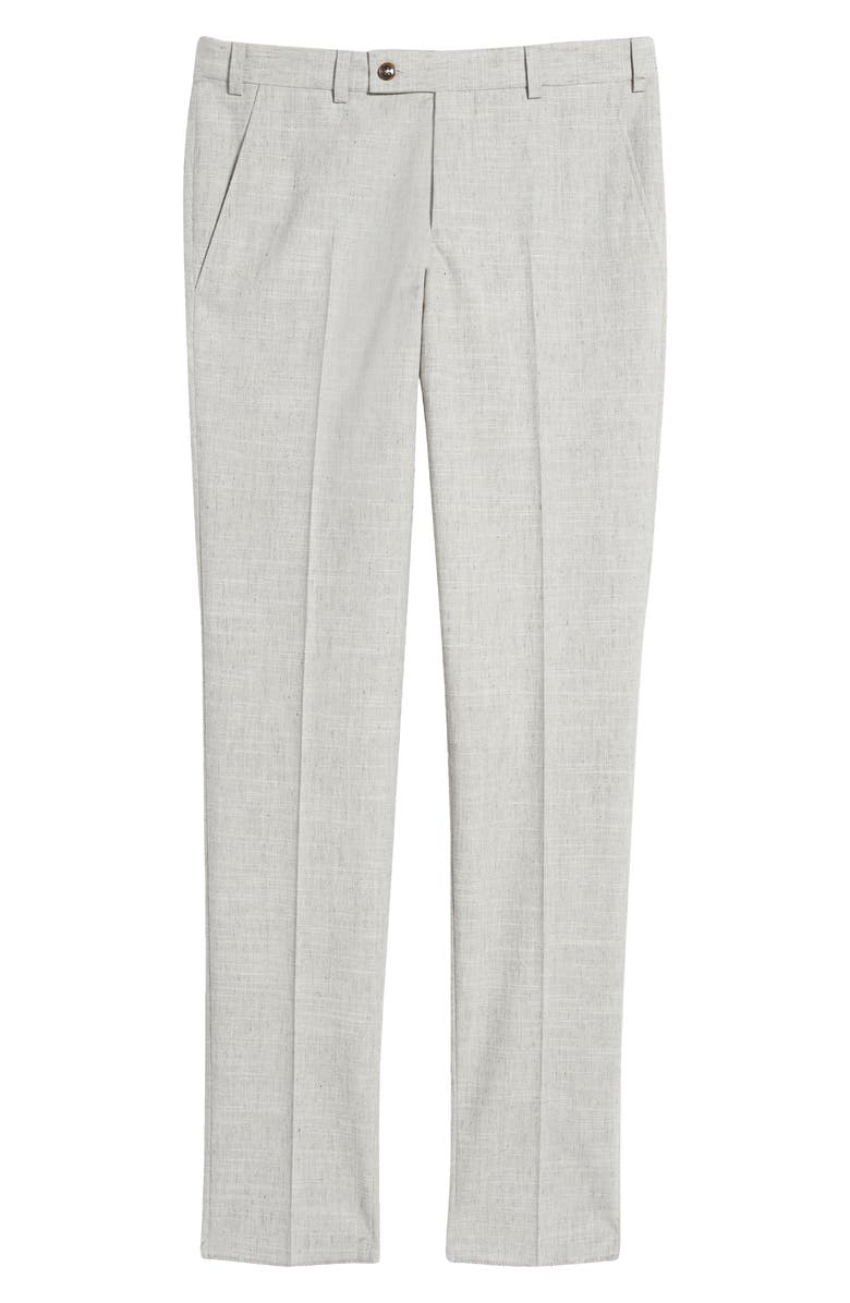 Ted Baker London Jerome Trim Fit Soft Constructed Stretch Wool Blend Tapered Leg Pants, Alternate, color,