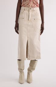 Isabel Marant Britt Denim Midi Skirt