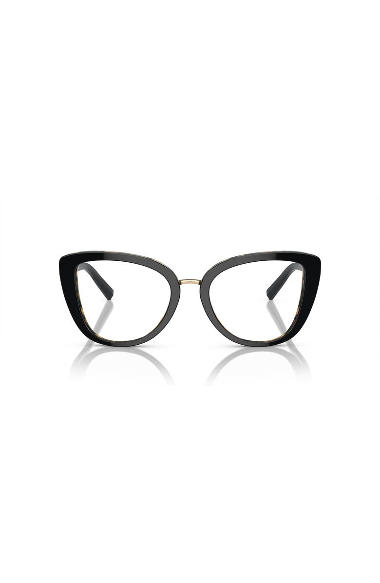 Tiffany & Co. 52mm Cat Eye optical glasses, Alternate, color, Black