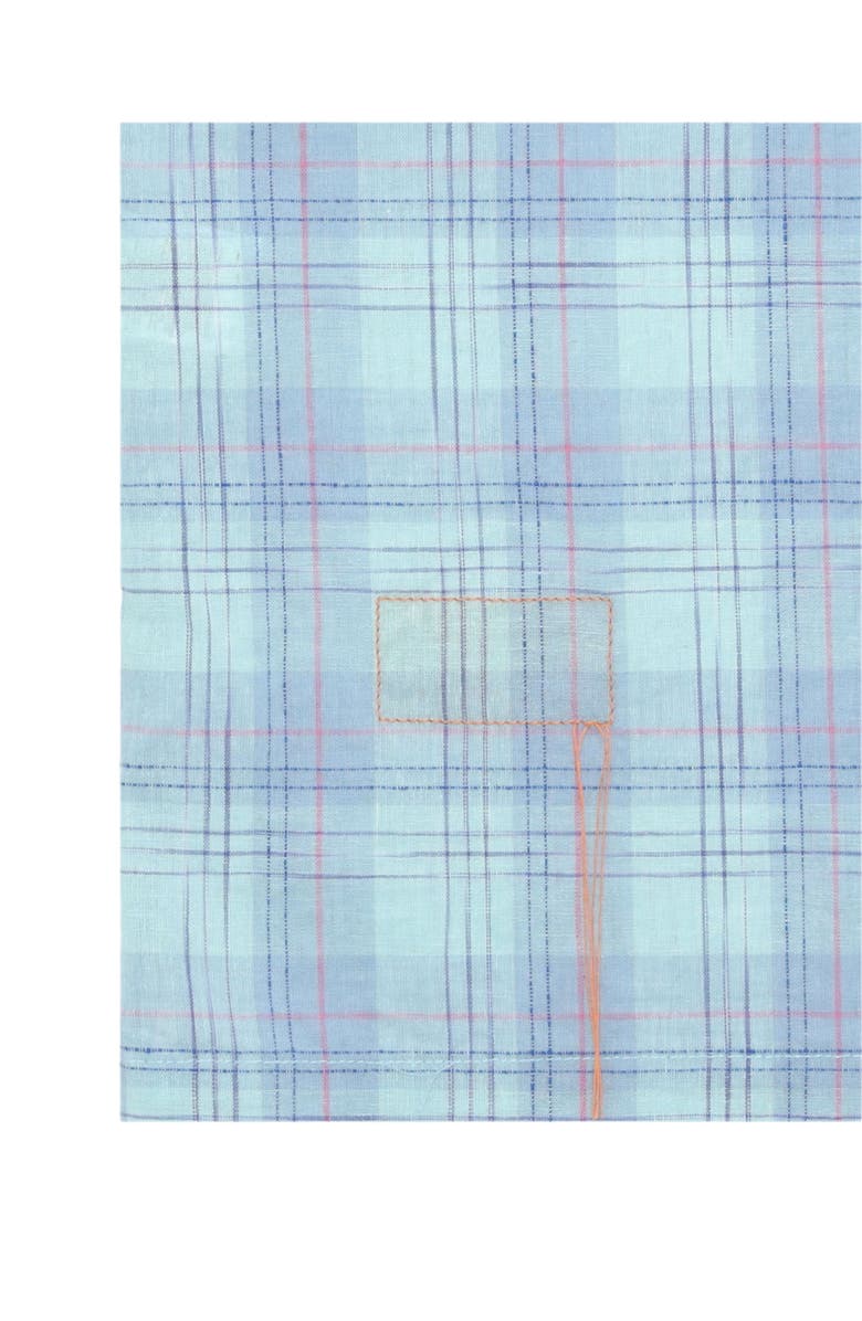Fortela Strike Bowling Cotton Check Shirt, Alternate, color, Sky