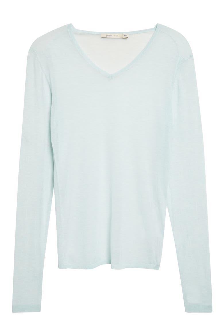 Losa Sheer Sweater, Alternate, color, 125 - TOURQUOISE