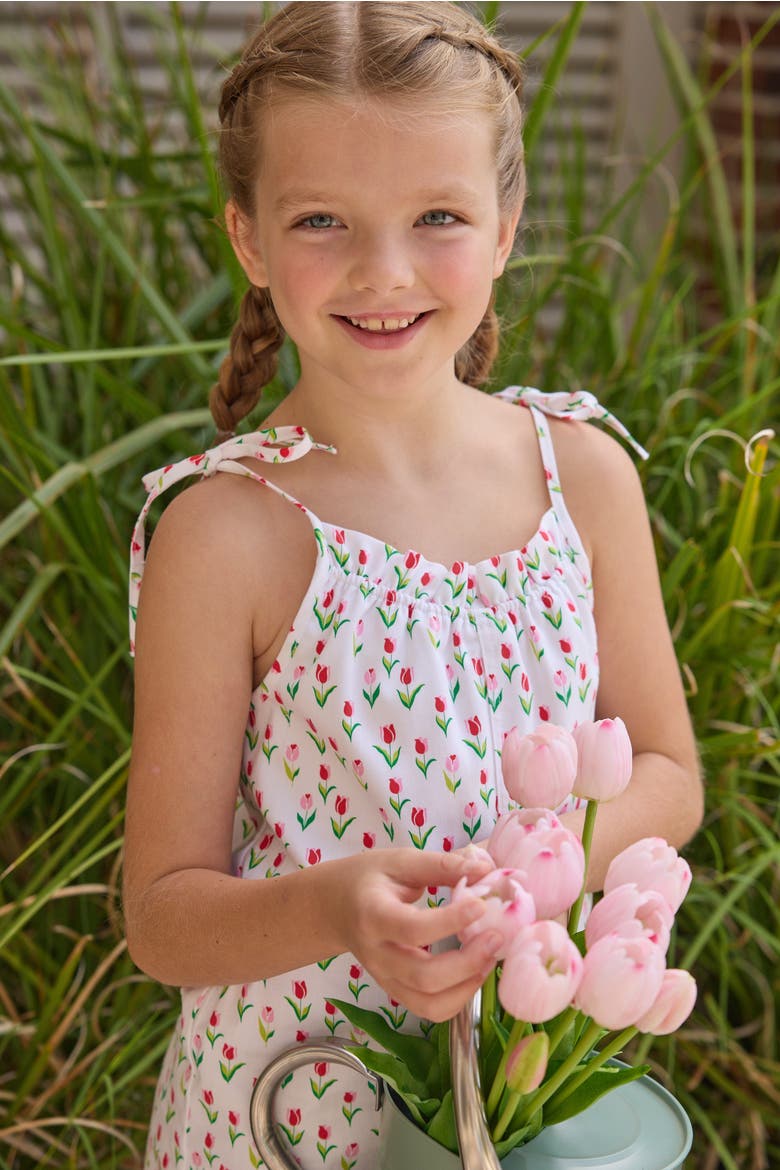 Kids' Mimi Romper, Alternate, color, Tulip Valley