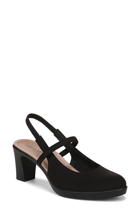 Evoke Slingback Mary Jane Platform Pump (Women)