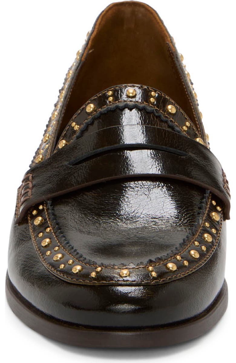 Vince Camuto Camdyn Studded Penny Loafer, Alternate, color, Sigaro