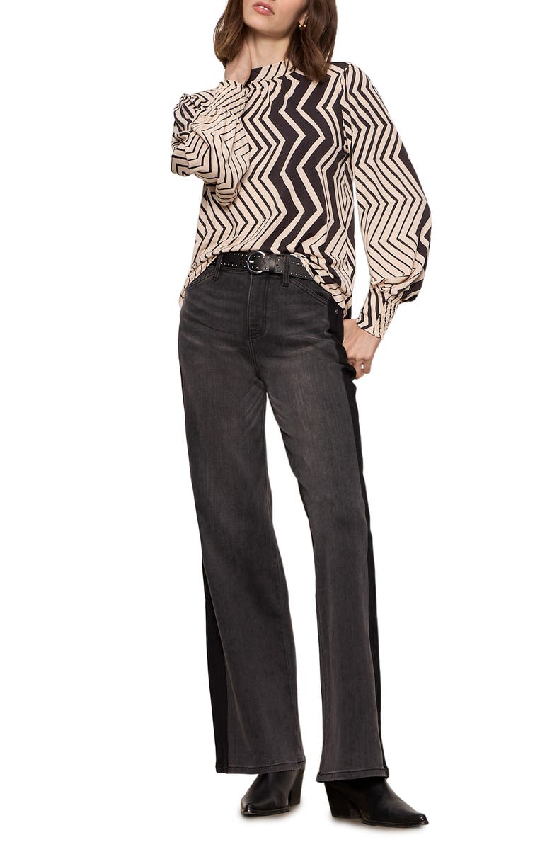 Sanctuary Mixed Print Top, Alternate, color, Frost White