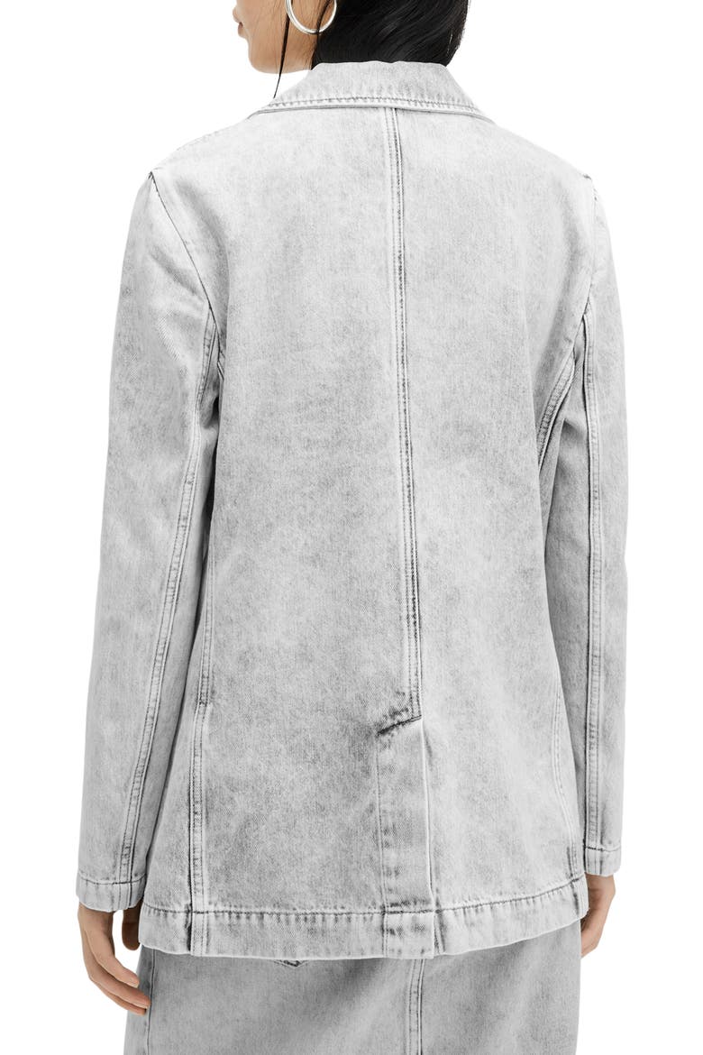 Ever Denim Blazer, Alternate, color, SNOW GREY