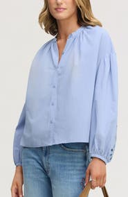 Sam Edelman Embroidered Sleeve Top
