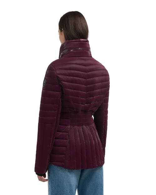 Pajar Aludra Channel Quilted Lightweight Puffer In Purple