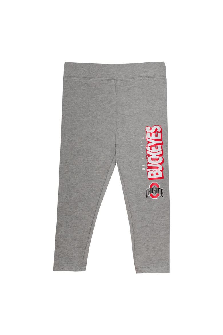 Girls Preschool Scarlet Ohio State Buckeyes Preschool Clubhouse Pullover Hoodie & Legging Set, Alternate, color, Scarlet