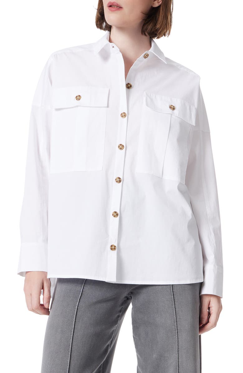 DO by Dee Ocleppo Cargo Button-Up Top, Main, color, Optic White