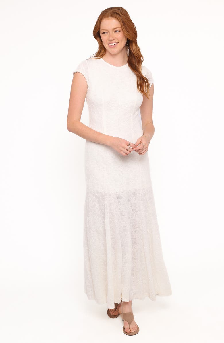 Petal & Pup Constance Lace Maxi Dress, Alternate, color, White