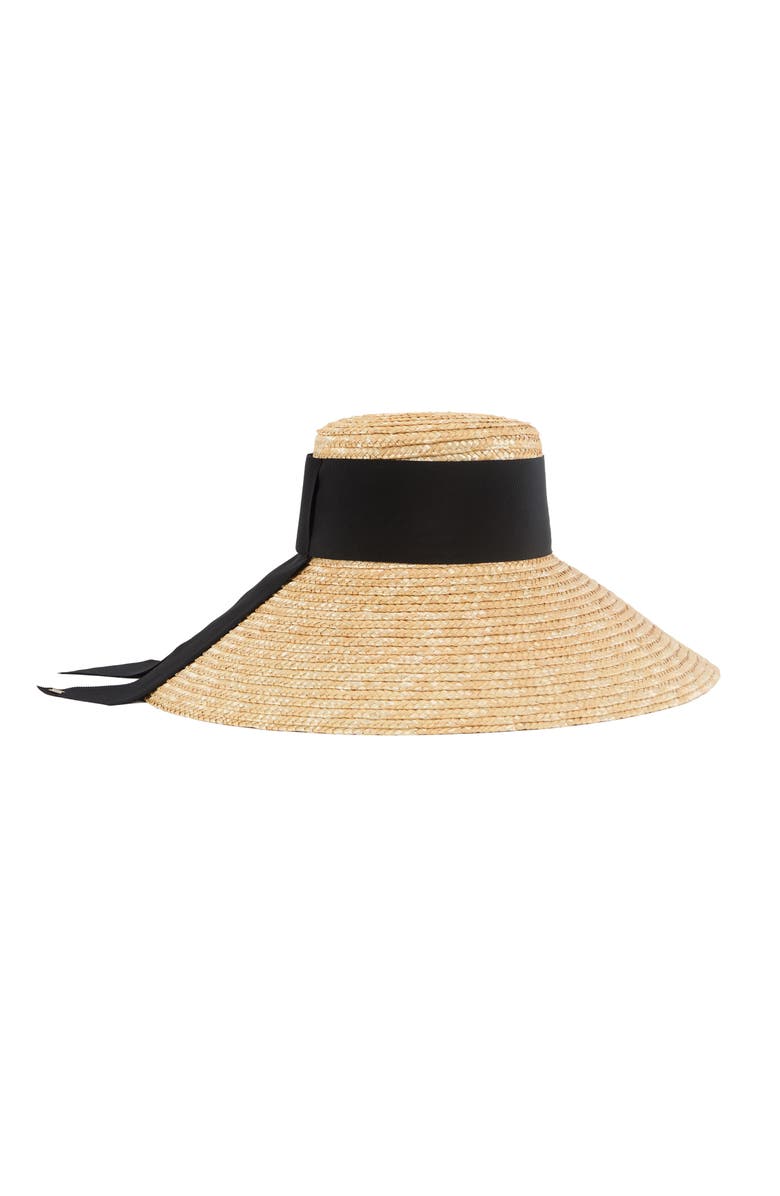 Eugenia Kim Mirabel UPF Straw Hat, Alternate, color, Natural/ Black