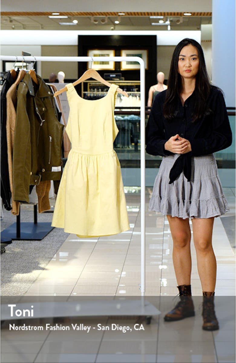 Open Elastic Back Minidress, sales video thumbnail