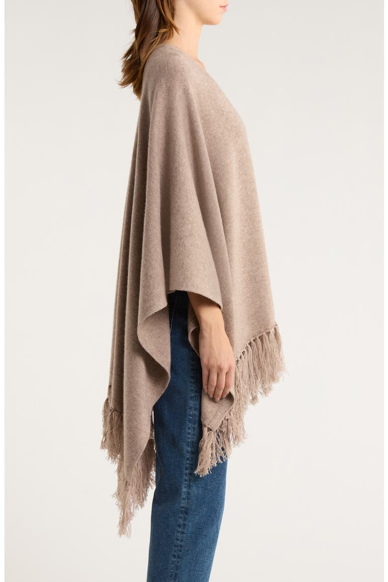 Wool & Cashmere Ruana, Alternate, color, SAND