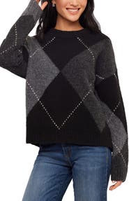 Karen Kane Argyle Sweater