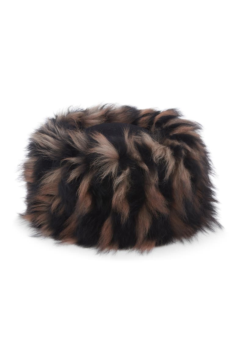 Genuine Rabbit Hair & Wool Felt Hat, Main, color, BROWN/ BLACK