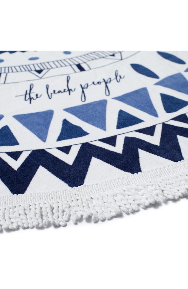 The Beach People 'Majorelle' Round Beach Towel, Alternate, color, 